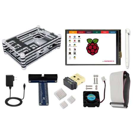 Elecrow Starter Kit for Raspberry Pi Model B/2/3 Power Supply EU/US (ER-RPD38990E)