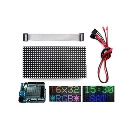16x32 RGB LED matrix panel + Arduino driver shield (ER-CDE20031P)
