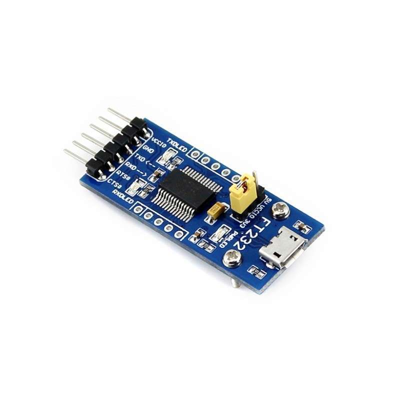 FT232 USB UART Board micro USB (Waveshare)  USB TO UART solution with USB micro connector