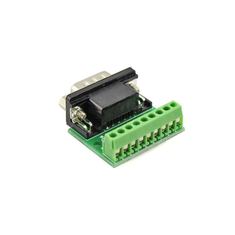 9Pin DB9 Solderless Terminal  Male RS232 RS485 Adapter Connector (ER-CIA03515C-MALE)