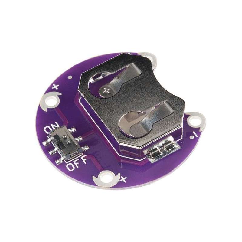 LilyPad Coin Cell Battery Holder - Switched - 20mm (Sparkfun DEV-13883)