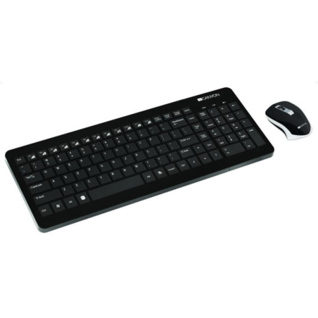 Wireless bezdrôtové combo - multimed. klávesnica + opt. myš 800/1200/1600dpi, SK, čierne (Keyboard + Mouse - Black)