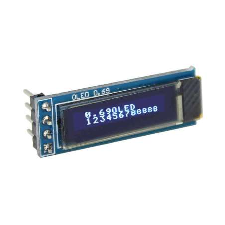 I2C 0.69"Blue OLED LCD Module for Arduino (ER-DLO16025O)