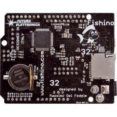 Fishino32 (WiFi, RTC, uSD, 100 % compatible with Arduino UNO, PIC32MX470F512)