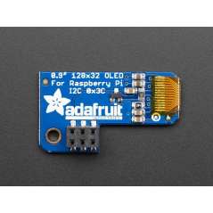 Adafruit PiOLED - 128x32 Monochrome OLED Add-on for Raspberry Pi PRODUCT (AF-3527)