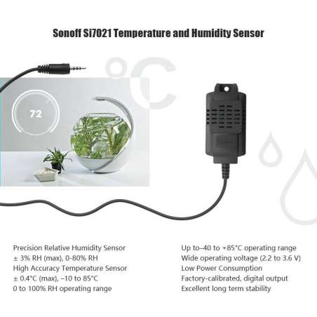 Sonoff TH Sensor Si7021 (Itead IM170714003) Temperature and Humidity Sensor