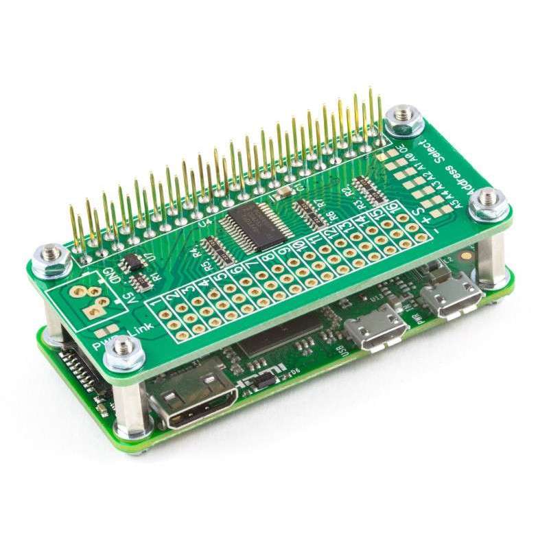 Servo PWM Pi Zero (AB Electronics UK) 16-channel, 12-bit PWM controller ...