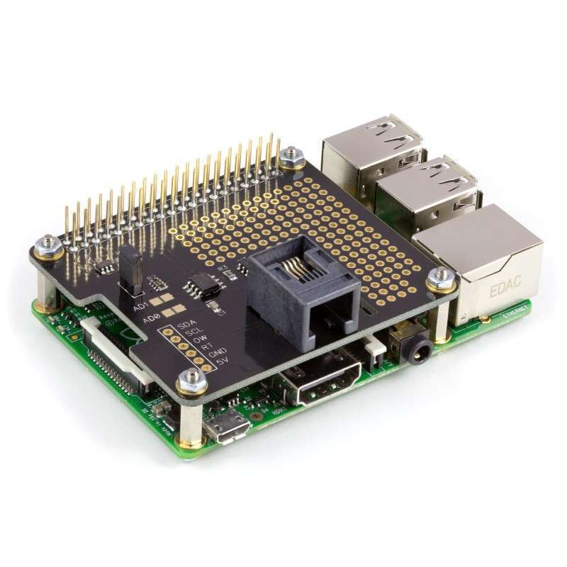 1 Wire Pi Plus (AB Electronics UK) 1-Wire to I2C host, ESD protection ...