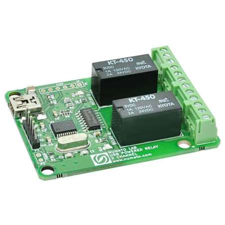2 Channel USB Powered Relay Module  (NU-USBPOWRL001)