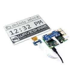 640x384, 7.5inch E-Ink display HAT for Raspberry Pi (WS-13504)  SPI interface