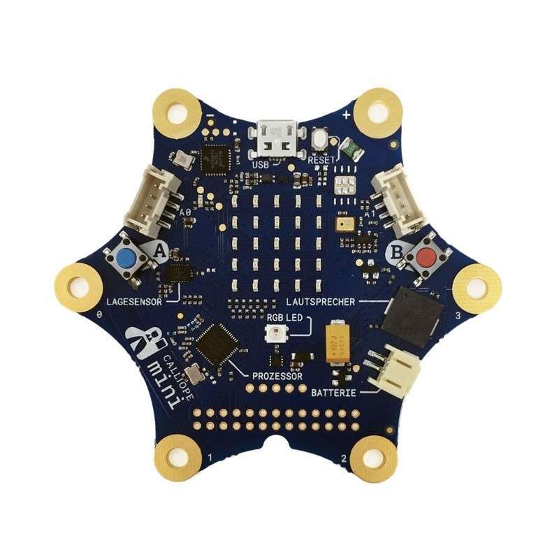 CALLIOPE MINI ( 25x RED & 1xRGB LED, 2x prog.buttons, position/motion ...
