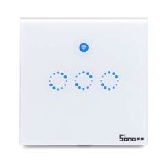 Sonoff T1: 3 Gang WiFi & RF 86 Type Smart Wall Touch Light Switch (IM170525003)