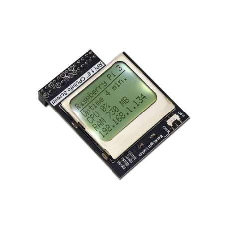 Raspberry Pi 3 Model B CPU Info LCD Screen 1.6 inch 84x48 with Backlight Switch (ER-DRA03111S)