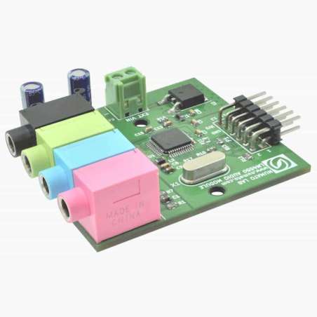 LM4550 AC’97 Stereo Audio Codec Expansion Module (NU-EXPAUD003)