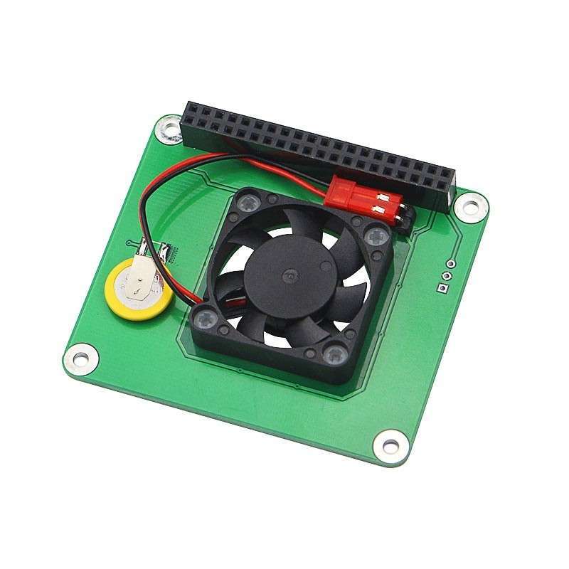 Raspberry Pi 3 Smart Temperature Fan RGB LED DS1302 Real Time Clock Hat