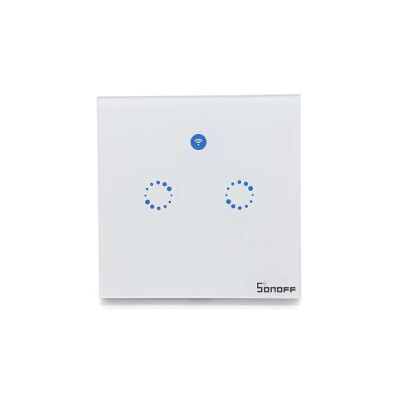 *obsolete* Sonoff T1 EU 2 Gang WiFi RF Smart Wall Touch Light Switch (IM171018001)