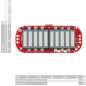 MyoWare LED Shield  (SF-DEV-13688)  Muscle Sensor. 10-segment bar graph