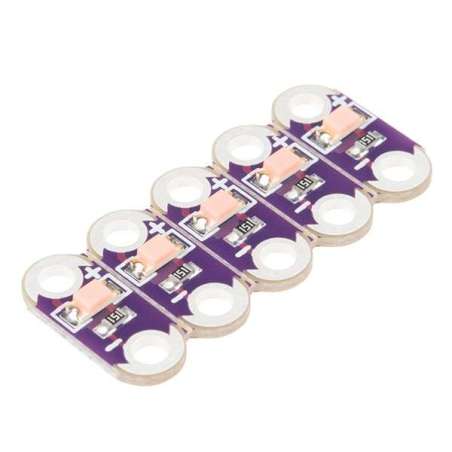5x LilyPad LED Pink 5pcs  (SF-DEV-14010) 5.5mm x 12.5mm, Thin 0.8mm PCB