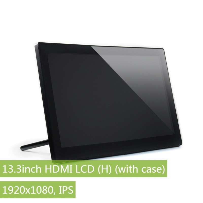 13.3inch HDMI LCD (H) (with case), 1920x1080, IPS for EU (WS-16643)