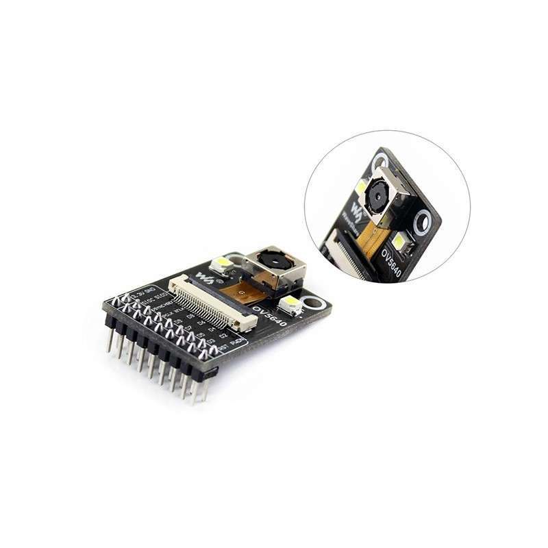 OV5640 Camera Board (C), 5 Megapixel (2592x1944), Auto Focusing, Onboard Flash (WS-13802)