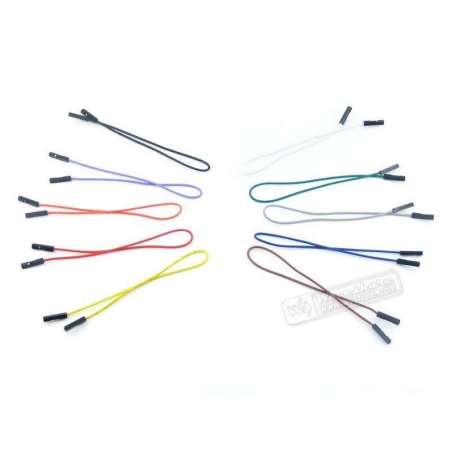 10x Jumper Wire 1-pin 2.54-pitch 200mm  /10pcs pack/   (WS-6368 )