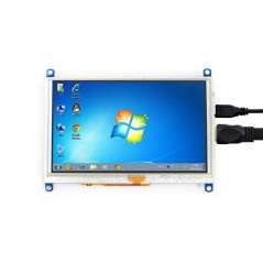 5inch HDMI LCD (G), 800x480, supports various systems, resistive touch (WS-14447)