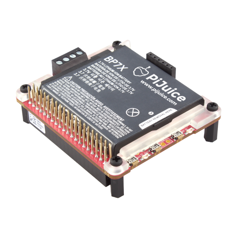 *RETIRED PRODUCT* PI_JUICE PiJuice HAT portable Power Platform for all Raspberry Pi (2671595) Onboard 1400mAh Lipo / Li-ion