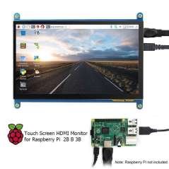 7inch Display 1024x600 HDMI LCD  with Touch Screen (ER-ESP01215E) for Raspberry Pi,Banana Pi, BB Black