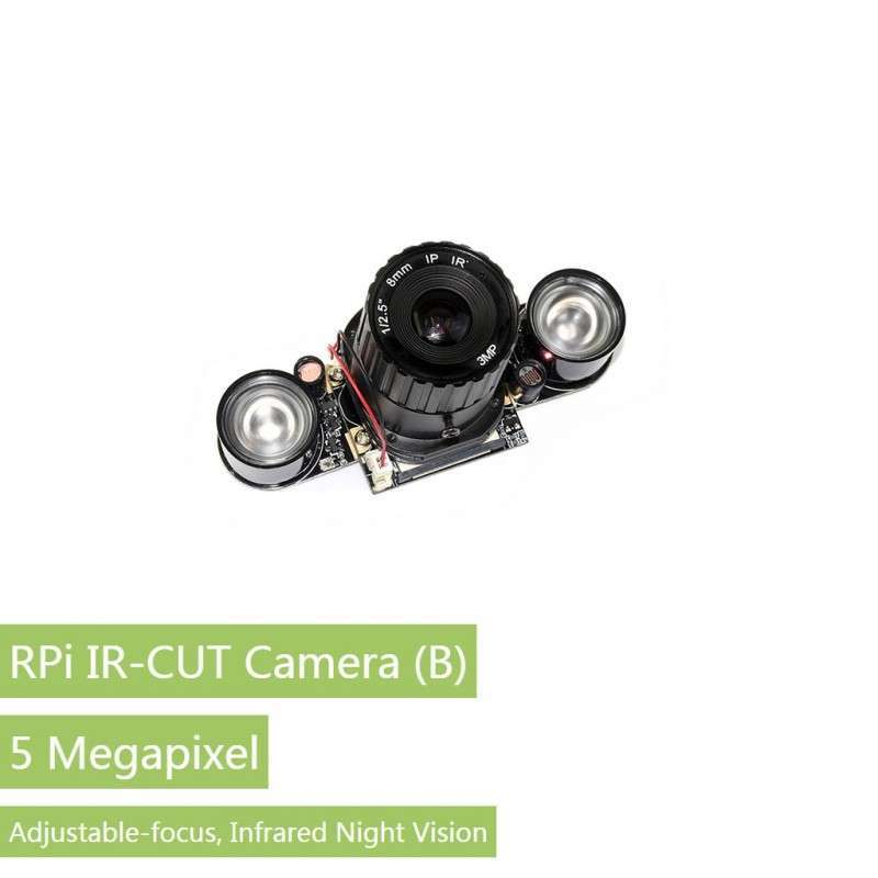 RPi IR-CUT Camera (B), Better Image in Both Day and Night (WS-15203) Raspberry Pi Camera Module+ Night Vision