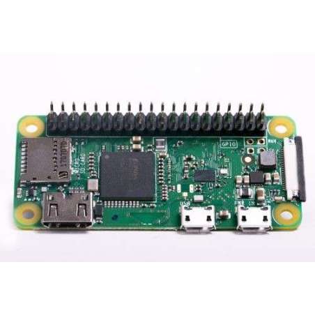 Raspberry Pi Zero WH with a header (1GHz CPU, 512MB ,BT4.1/BLE, WiFi b/g/n, HDMI,USB)