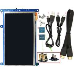 ODROID-VU7A Plus 7inch HDMI display with Multi-touch+Audio for ODROID-C1+,C2, ODROID-XU4