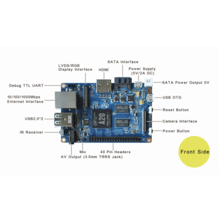 BANANA PI BPI-M1+ (SINOVOIP) 1GB DDR3, Gigabit Ethernet, SATA, USB, HDMI,WiFi