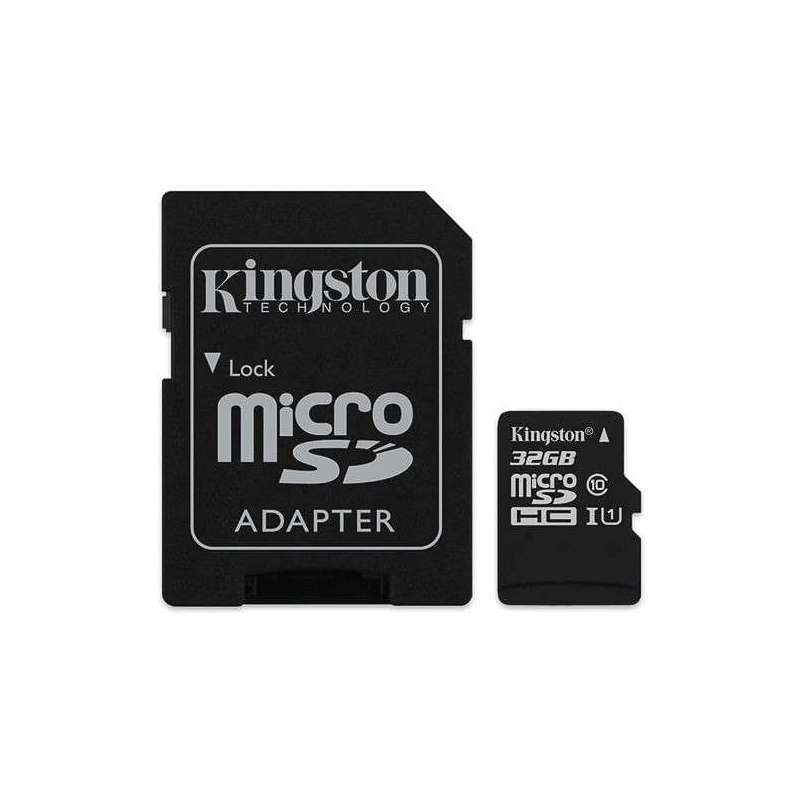 KINGSTON Canvas SELECT Micro SDHC 32GB Class10 UHS-I s adaptérom SDCS/32GB