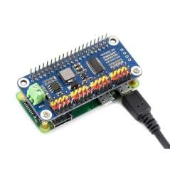 Servo Driver HAT for Raspberry Pi, 16-Channel, 12-bit, I2C (WS-15275)