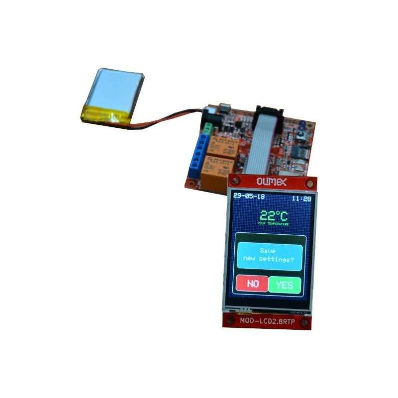 MOD-LCD2.8RTP (Olimex) COLOR TFT LCD 320x240 TOUCH PANEL, UEXT CONNECTOR
