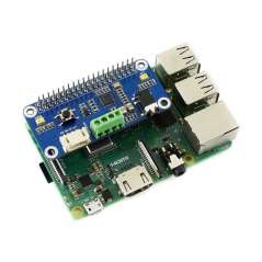 WM8960 Hi-Fi Sound Card HAT for Raspberry Pi, Stereo CODEC, Play/Record (WS-15668)