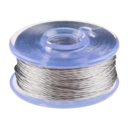 Conductive Thread Bobbin - 12m Smooth, Stainless Steel (DEV-13814)
