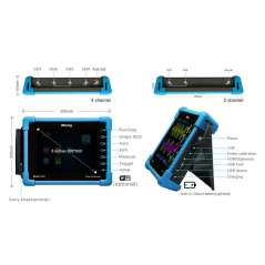 TO1072 (Micsig) Handheld 2-Channel full touch tablet DSO 70MHz , 1GSa/s sampling rate