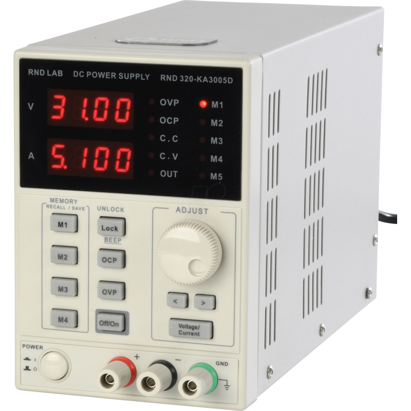 RND 320-KA3005D - Laboratorny  zdroj, 30V, 5A (high-quality laboratory power supply)