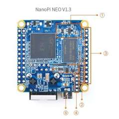 FRIENDLY-NEO-V1.3 (FriendlyELEC) NanoPi Neo v1.31 512MB Allwinner H3 Quadcore A7 1,2GHz