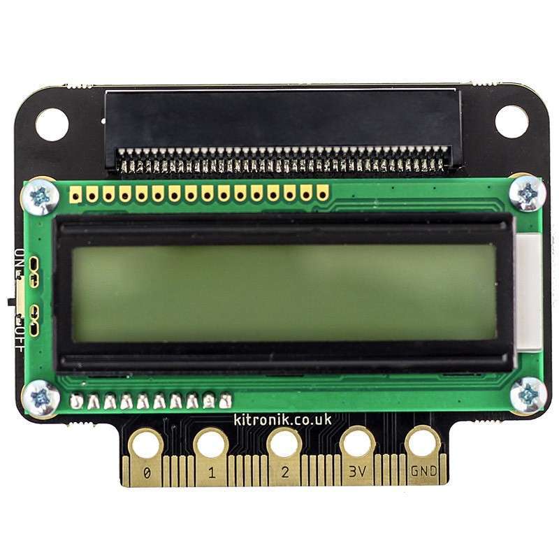 :VIEW text32 LCD 2x16 Screen for the BBC micro bit (KIT-5650)