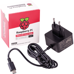 SC0217 Official Power Supply for Raspberry Pi 4 Model B,USB-C, 5.1V/3A, Black