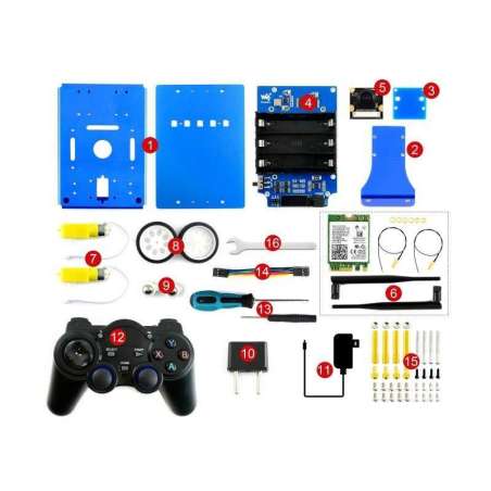 JetBot AI Kit Accessories, Add-ons for Jetson Nano to Build JetBot (WS-16909)