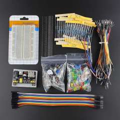 Elecrow Electronic Kit Bundle with Breadboard Cable Resistor, Capacitor, LED, Potentiometer (ER-ELE18715S)