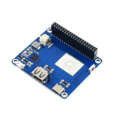 Li-polymer Battery HAT, 5V Output, Quick Charge (WS-17243) for Raspberry Pi