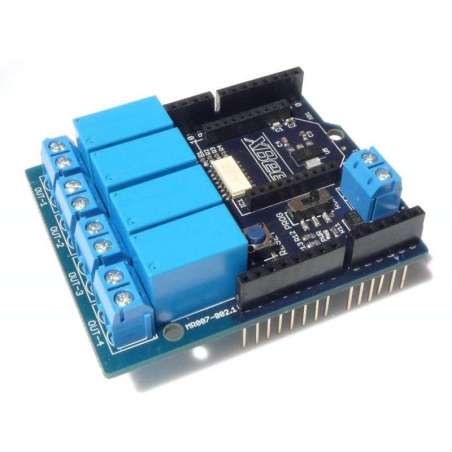 Relay Shield +XBee interface connectors (MR007-002.1)