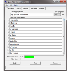 QT2SI Lite Software (FO-QT2SIL) Text-to-Speech Style interface