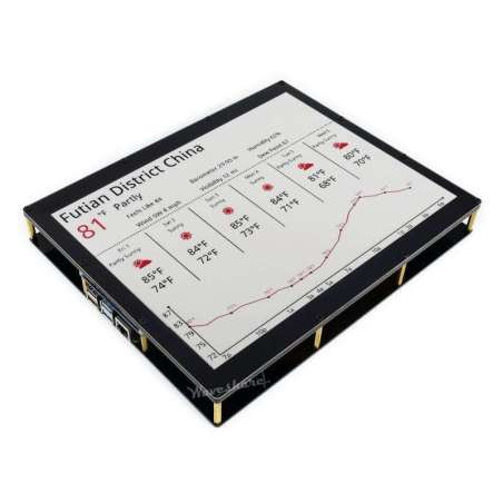 1304×984, 12.48inch E-Ink display module, red/black/white three-color (WS-17299)