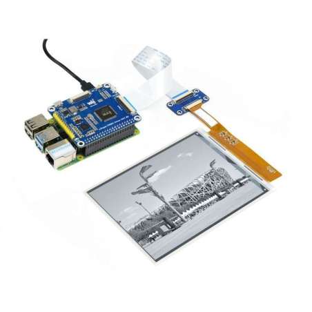 1448×1072 high definition, 6inch E-Ink display HAT for Raspberry Pi  (WS-17590)