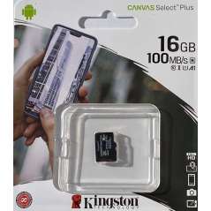 KINGSTON Canvas SELECT Plus Micro SDHC 16GB Class 10 UHS-I 100MB/s (SDCS2/16GBSP)